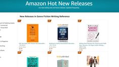 the amazon hot new releases page is shown in this screenshote, with several books on it