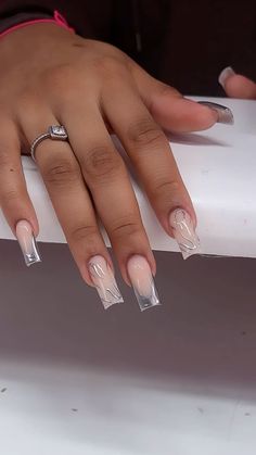 Designer Nails, Quick Nail, Hippie Nails, Glittery Nails, Drip Nails, Nails Today, Nails Design With Rhinestones, Baby Nails