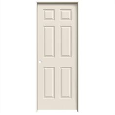 a white door on a white background