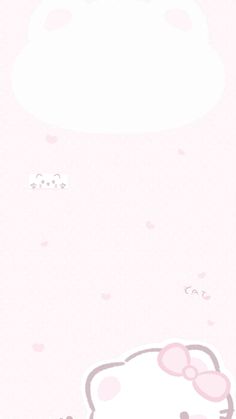 an image of hello kitty wallpaper in pink