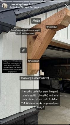 an info sheet describing how to install the gutter guard on a garage door with instructions