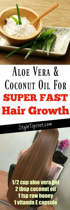 Coconut Oil For Hair Growth Hair Growth Tips Faster, Super Fast Hair Growth, Coconut Oil For Hair, Oil For Curly Hair, Coconut Oil Hair Growth, Thick Hair Remedies, Fast Hair Growth, Oil For Hair Growth, Coconut Oil Hair Mask