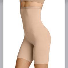 New With Tags Item M6 Women's High Waist Shape Short. Nude. Size Small. The Stay-Put High Waist Creates A Smooth Silhouette And Is Invisible Under Clothes. They're The Perfect Base Layer For Any Outfit. 14" Rise, Based On A Size Small Elasticized Stay-Put Waistband, High-Rise Stays Invisible Beneath Clot * Defines And Smooths The Waist, Tummy And Hips * Heightened Leg Length For A No-Show Fit * Breathable, Soft, Comfortable Fabric * Premium Quality And Durability * Polyamide, Spandex * Machine W Fitted Short Shapewear With Soft Touch, Fitted Shapewear Shorts For Daywear, Fitted Short Shapewear For Daywear, Smoothing Shapewear, Red And Black Corset, Fat Free Dressing, Waist Trainer Vest, Body Shapewear, Corset Bra