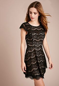 $32.90 | Sequins Eyelash Lace Dress | Forever 21 - 2000053115 Eyelash Lace Dress, Short Black Dress, Mini Dresses Online, Black Short Dress, Lace Sheath Dress, Forever 21 Dresses, Sewing Dresses