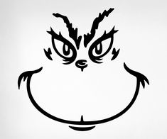 a black and white drawing of an angry cat's face with eyes wide open