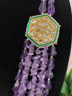 The beads and the length can be adjusted. It’s a gorgeous Rajasthani piece that highlights the richness of the culture and the beads are in a Statement color with a pop of purple and gold. It’s sure to grab many compliments so grab this one soon! Traditional Adjustable Purple Jewelry, Purple Round Beads Jewelry For Festive Occasion, Elegant Purple Kundan Necklace As Gift, Purple Beaded Jewelry For Festive Occasions, Traditional Purple Beaded Necklace With Round Beads, Traditional Purple Necklace For Festive Occasions, Traditional Purple Necklace For Festive Season, Traditional Purple Jewelry For Festive Occasions, Festive Gold Beaded Necklace With Stones