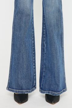 Take your denim game up a notch with our Jessica Denim Flare Jeans! These high rise jeans feature a medium stone wash and clean, non-distressed design for a polished look. The double stitch side seam and comfort stretch fabric provide both style and comfort. With a 10.5" rise and 34" inseam, these flare jeans are perfect for any occasion. Styling Tip: Add a blazer and take these non distressed beauties straight to the office. Material Content: 99.3% Cotton 0.7% Spandex High Waist Flare Jeans, High Rise Flare Jeans, Denim Flare Jeans, Cat Whiskers, Fashion Enthusiast, Leg Design, Denim Flares, China Fashion, Retro Vibe