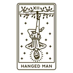 Simple Tarot Card Design, Tarot Hanged Man, Philippe Weisbecker, Lazer Engraver, Witchy Clipart, Indie Crafts, Hanged Man Tarot, Tarot Design, Tarot Card Tattoo