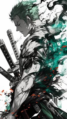 Roronoa Zoro Tattoo, Roronoa Zoro Wallpapers, Zoro Tattoo, Entei Pokemon, Roronoa Zoro One Piece, Tiger Canvas Art, Japanese Art Samurai, One Piece Zoro, Zoro Roronoa