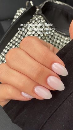 simple classic nail inspo | funny bunny + bubble bath 💅🏼 in 2022 | Green nails, White almond nails, Bridesmaids nails White Nailpaint Design, Real Nails Dip Powder, Bridesmaid Dip Nails, Bridesmaid Nails Neutral Acrylic, Elegant Nails Pale Skin, Square Nails Vs Almond Nails, Bridesmaid Nails Almond Shape, Tapered Oval Nails, Shaping Almond Nails How To