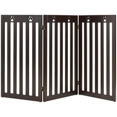 an open wooden gate on a white background