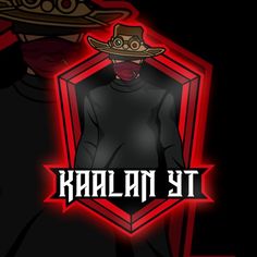 the logo for kaalan st with a man in a cowboy hat on his head