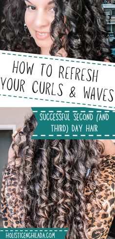 Cute Ways To Do Curly Hair, How To Freshen Curly Hair, Curly Hair Non Wash Days, Diy Curl Refresher, Day Two Curly Hair, How To Care For 3b Curly Hair, The Curly Hair Method, Moisturize Dry Curly Hair, Hair Refresher Spray Diy