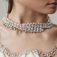 Twisted Collar Statement Necklace Choker Jewelry – Glam Duchess Body Necklace Chain, Shoulder Jewelry, Jewelry Magazine, Statement Collar Necklace, Rhinestone Statement Necklace, Choker Jewelry, Pearl Necklace Earrings, Crystal Choker Necklace, Multi Layer Necklace