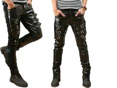 Excited to share the latest addition to my #etsy shop: Men Gothic Punk Buckles Black PU Faux Leather Pants https://etsy.me/3urZQa2 #black #solid #streetwear #button #slim #flat #zipper #motorcycle #menstreetwear Biker Pants, Mid Waist Jeans, Men Trousers, Belted Pants, Gothic Punk, Faux Leather Pants