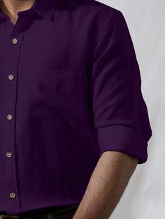 Purple Shirt Black Pants Outfit Men, Purple Colour Shirt For Men, Dark Purple Shirt Outfit, Purple Shirt Outfit Men Casual, Black Pants Outfit Men, Dark Purple Shirt, Dark Purple Fabric, Formal Dress For Men