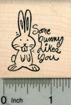 Rabbit Valentine's Day Rubber Stamp, Some Bunny Likes You Stamp Maker, Art Doodles, Custom Rubber Stamps, Bunny Art, Ink Stamps, Seal Stamps, Stamp Making, Dec 1, Custom Stamps