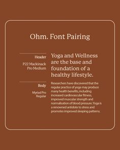 So so happy with the outcome of this branding project: Ohm: Yoga and Wellness Studio. Creating a visual identity that reflects the studios commitment to inner peace, holistic wellness and the harmony of body, mind and soul is honestly so fulfilling ❤️ Yoga and meditation is a big interest of mine, so this project felt especially meaningful. It's more than just a logo or colour palette - it's about embodying the essence of what this studio stands for, which is healing from within and building... Yoga Studio Logo, Logo Colours, Muscular Strength, Font Pairing, Studio Logo, Yoga And Meditation, Mind And Soul