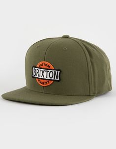 Brixton Wendall Snapback Hat. Classic Snapback With Garage-Inspired Design. Brixton's Medium Profile Wendall Snapback Hat Includes A Merrowed-Edge Embroidered Patch For The Finishing Touch. Adjustable Snapback Closure. 80% Acrylic 20% Wool. Imported. Brixton Hat, Flannel Sweatshirt, Graphic Trends, Lug Sole Boots, Kids Graphic Tees, Open Knit Sweater, Mens Trends, Boy Tees, Corduroy Jacket