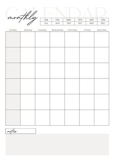 Buy Monthly Planner, Month Calendar, Month at a Glance, Printable, Journal, Organized, Instant Download, PDF, Digital Download, OCD Online in India - Etsy freeblogplanner #plannernotes #plannernerd📔. Academic Organization, Monthly Planner Aesthetic, Month At A Glance Printable, Planner Monthly Layout, Notes Templates, Month At A Glance, Interactive Calendar, Calendar Notes, Unique Planner