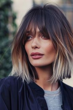 Why These 19 Face Framing Highlights with Bangs Ideas Are the Hottest Hair Trend Cute Bangs Haircut, Bang Haircut Ideas, Bang Haircut, Bangs Haircut Ideas, Bobbed Hairstyles With Fringe, Bangs Haircut