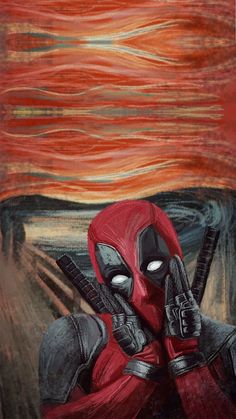 Deadpool Wallpaper Iphone, Deadpool Poster, Xs Wallpaper, Marvel Phone Wallpaper, Marvel Paintings, Deadpool Funny, Deadpool Art, Deadpool Wallpaper, Most Famous Paintings