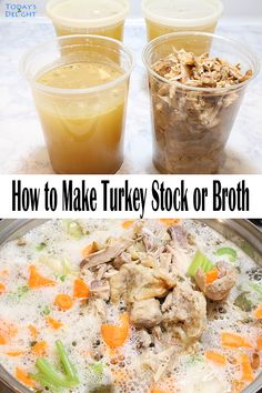 how to make turkey stock or broth