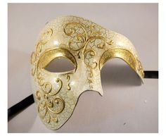 Darkness Costume, Phantom Of The Opera Masquerade, Phantom Mask, Masks Design, Masquerade Prom, Mens Masquerade Mask, Opera Mask, Venetian Masquerade, Masquerade Masks