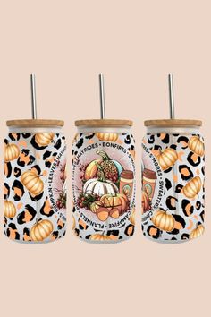 Hayrides Bonfires S'mores Sweaters Flannels Pumpkin Leaves Fall 16oz Libbey Glass Tumbler - ShopSpoiled Wine Stickers, Sublimation Images, All Black Dresses, Pumpkin Leaves, Glass Tumblers, Leaves Fall, Christmas Accessories, Libbey Glass, Christmas Stocking Stuffers