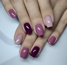 Mauve Nail Ideas, Nails Shapes, Mauve Nails, Beauty Hacks Nails, Simple Gel Nails, Cute Gel Nails, Text Stories, Floral Nails