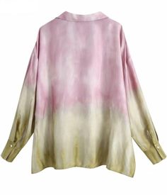 SHONA TIE-DYE SHIRT has an elegant loose fit. Suitable for office, going out, and even beach-time. Satin Buttoned Adjustable cuffs SIZE BUST SLEEVE LENGTH SHOULDER XS cm 116 49 68 57 inches 45.7 19.3 26.8 22.4 S cm 120 50 69 59 inches 47.2 19.7 27.2 23.2 M cm 124 51 70 61 inches 48.8 20.1 27.6 24 L cm 130 52.5 71.5 64 inches 51.2 20.7 28.1 25.2 CARE INSTRUCTIONS: Don't Bleach, Don't dry clean, Don't iron, for better washing results use the hand wash at water temperature 30° and for better drying Blouses Vintage, Tie Dye Blouse, Drop Sleeve, Women Tie, Loose Top, Tie Dye Shirt, Loose Tops, Tie Dye Print, Tie Dyed