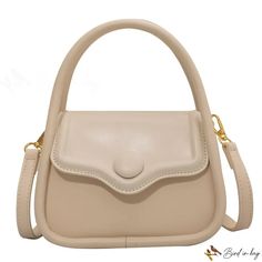 Bird in Bag - New women's bags shoulder bag fashion casual handbag small square bag crossbody bag Beige Crossbody Box Bag With Single Strap, Solid Color Beige Crossbody Bag, Trendy Solid Beige Bag, Beige Square Bag With Solid Color, Trendy Beige Tote Flap Bag, Trendy Beige Top Handle Baguette Bag, Trendy Beige Crossbody Flap Bag, Trendy Beige Crossbody Satchel, Trendy Tote Flap Bag With Mobile Phone Pocket