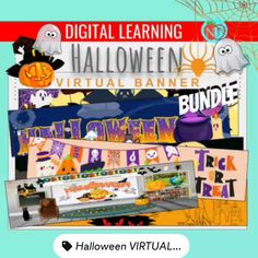 This is fun way to celebrate Halloween with students! These VIRTUAL BANNERS are perfect to decorate your GOOGLE CLASSROOM for Halloween! Add to google classroom or embed file in canvas, near pod and more. Happy Birthday In Spanish, Halloween Animated, Classroom Banner, School Safety, Halloween Classroom, Animated Banners, Upper Elementary Resources, E-learning, Learning Science