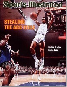 the cover of sports illustrated magazine featuring an image of a basketball player jumping up to dunk