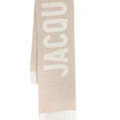 The Jacquemus Scarf, In Great Preloved Condition Les Classiques. Fringe Logo Scarf - Wool Fringe Scarf - Solid Color Yarn - Jacquard Logo - Fringe On Each End - 180 X 35 Cm 100% Virgin Wool Made In Italy Fringe Logo Scarf. Multi-Beige Jacquemus Scarf, Beige Scarf, Scarf Wool, Logo Scarves, Fringe Scarf, Yarn Colors, In Italy, The 100, Conditioner