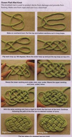 instructions to make a knotted knot