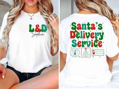 Personalized Santa's Favorite Delivery Service Shirt, Labor And Delivery Nurse Christmas Shirt, Christmas LD Nurse NICU OB Nurse Christmas ----------------------------------------------------------------- ** How to order? ** 1. Please check all pictures and choose your T-shirt Size and Color. 2. Choose your quantity as much as you want. 3. Please enter custom Design Color and Personalization Box (if applicable) 4. PLEASE secure all steps of your order 5. After You add your note, Please Click "Proceed to Checkout" After selecting the order, please check the address and parameters again. Product Details:✨  INFORMATION  We offer a variety of shirts: * Adult Unisex Tee: 5.3-ounce, 100% cotton (99/1 cotton/poly (Ash) & 90/10 cotton/poly (Sport Grey), 50/50 cotton/poly (Dark Heather) Made with s Nurse Nicu, Ob Nurse, Christmas Window Painting, Labor Nurse, Labor And Delivery Nurse, Delivery Nurse, Nurse Christmas, Labor And Delivery, Xmas Shirts