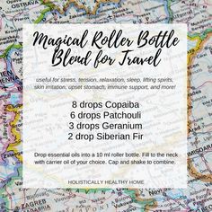 Magical Roller Bottle Blend for Travel with essential oils  #rollerbottle #essentialoils #healthytravel Camper Essentials, Finland Trip, Best Detox Water, Converted Shipping Containers, Doterra Blends, Roller Bottle Blends, Doterra Oil, Essential Oil Roller Balls, Coconut Oil For Acne