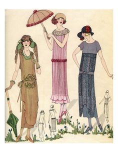 Roaring Twenties Fashion, Patron Vintage, Chanel Art, Fashion Illustration Vintage, Collage Vintage