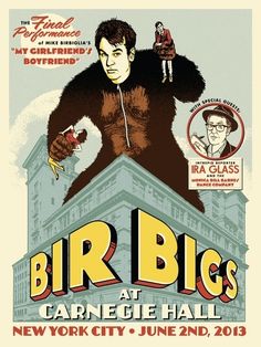 an advertisement for the new york city opera's bird - bigs at carriage hall