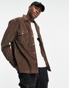 Shirt by ASOS DESIGN Part of our responsible edits Spread collar Button placket Button chest pockets Regular fit Earth Tone Outfits Men, Earth Tone Outfits, Velour Outfits, Gamer Fashion, Corduroy Overshirt, Stylish Shirts Men, Shirt Outfit Men, Check Shirts, Mens Casual Dress Outfits