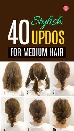 Updo Cabello Natural, Mohawk Updo, Diy Updo, Easy Hair Updos, Up Dos For Medium Hair, Easy Updos, Updos For Medium Length Hair