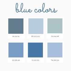 the blue color scheme is shown in several different shades and sizes, including one for each