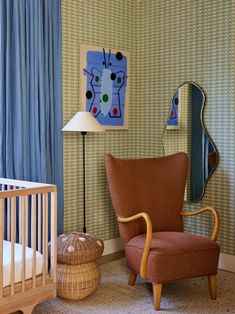 Ariel Kaye Home, Architectural Digest Nursery, 2024 Nursery Trends, Eclectic Nursery Boy, Colorful Boy Nursery, Eclectic Baby Nursery, Kensal Rise, Nursery Design Ideas, Eclectic Kids Room