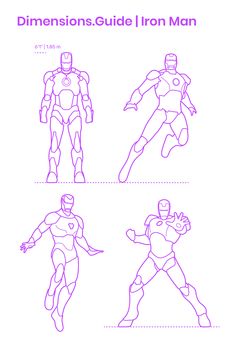 the instructions for how to draw iron man