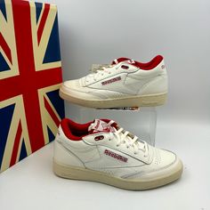 Have A Question, Drop It In The Comments. This Item Is Nwt, Please Refer To Manufactures Website For Measurements Or Fit, To Ensure The Most Up To Date Information. Reebok Club C, Club C, Reebok Shoes, Mens Shoes Sneakers, Up To Date, Red And White, Men's Shoes, Shoes Sneakers, Size 7