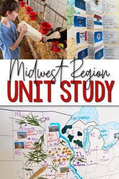 the midwest region unit study is filled with farm animals and plants