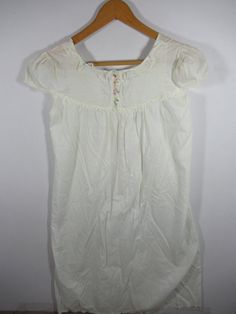 "Vintage 60s Penney's Adonna Embroidered Lightweight Nightgown, Size S Approx. 18\" pit to pit and 39\" length. Very lightweight." Cotton Sleepwear With Floral Embroidery, White Cotton Sleepwear With Floral Embroidery, Cotton Nightgown For Spring Pajama Party, White Spring Dress For Pajama Party, White Dress For Spring Pajama Party, White Dress For Pajama Party In Spring, White Cotton Dress For Pajama Party, Spring Cotton Sleepwear With Floral Embroidery, Spring Cotton Nightgown For Bedtime