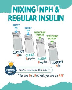 an info sheet with instructions on how to mix nph and regular inselinn