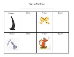 room on the broom worksheet with pictures and words to help students learn how to read